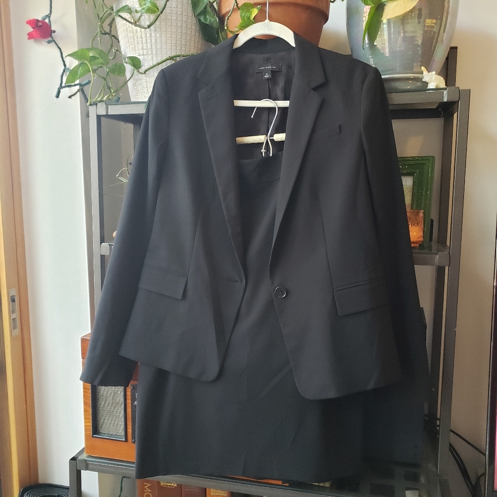 Ann Taylor black suit - blazer and pencil skirt